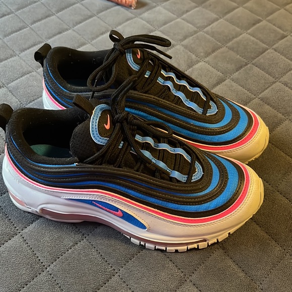 Nike Air Max 97 Platinum Blue/Pink Burst - Picture 2 of 6